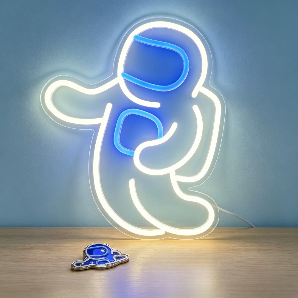 Desk Setup Kids - Astronaut Dancing Neon Sign LED Night