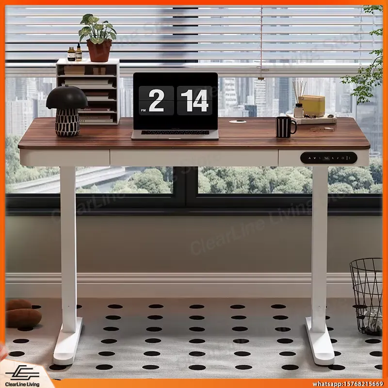 Desk Setup Home Office - Electric Height Adjustable Gaming Desk with