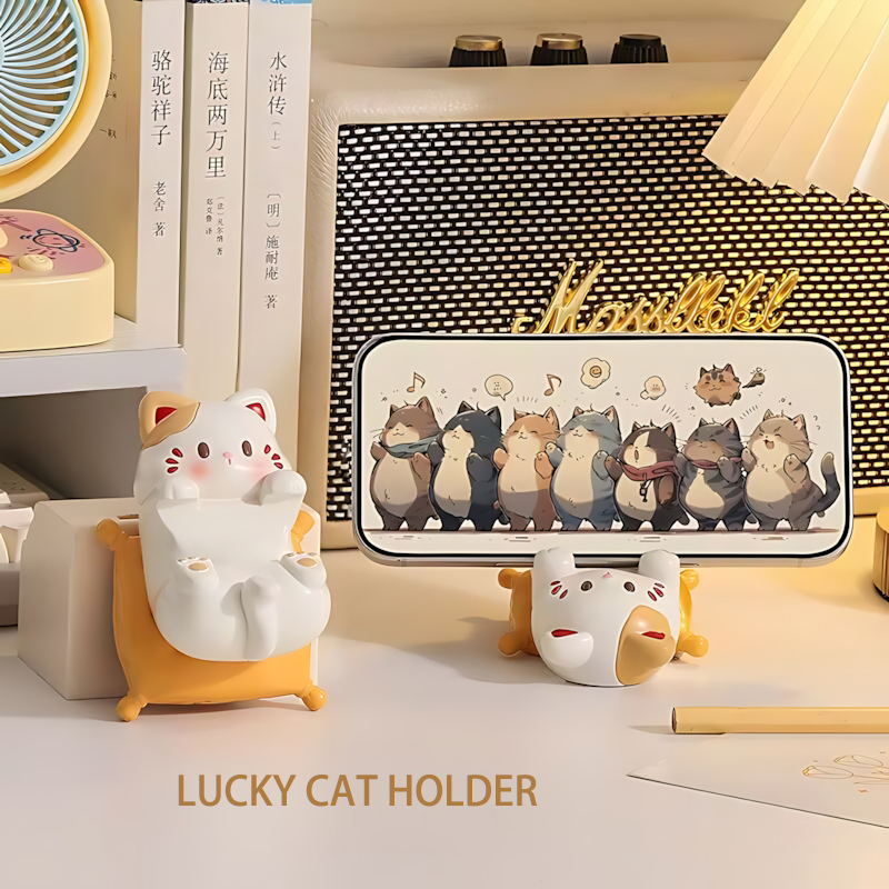 Cute Cartoon Cat Desktop Ornam - огляд і ціна Desk Setup Home Office