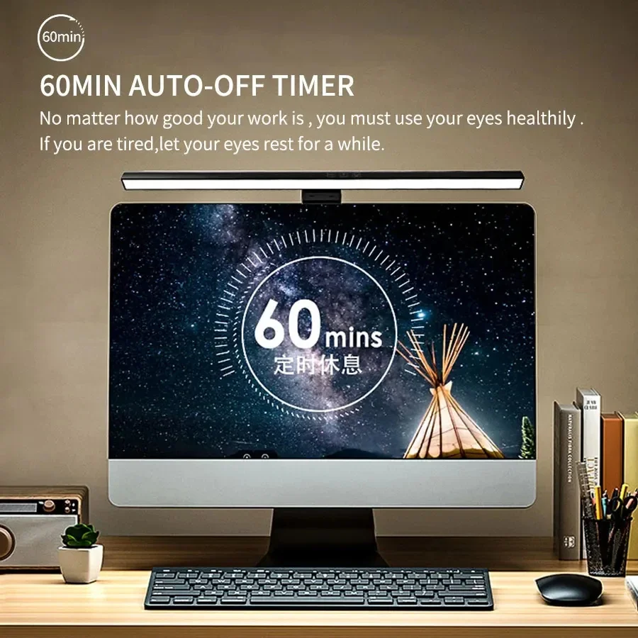 LED 33cm 50cm Monitor Light Ba - огляд і ціна Desk Setup No Monitor