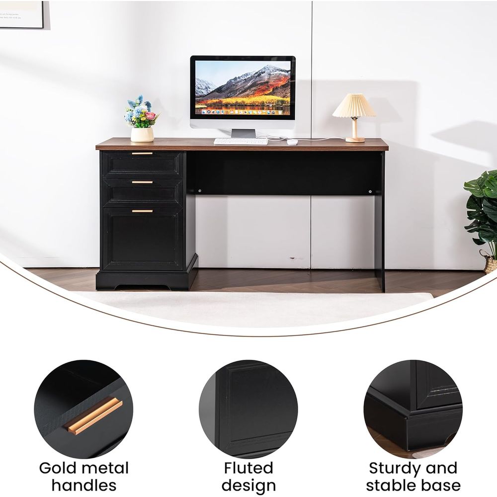 60 Corner Executive Desk with  - огляд і ціна Desk Setup For Studying