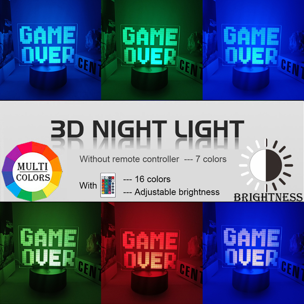 3D Night Lamp Gaming Room Desk - огляд і ціна Desk Setup Kids