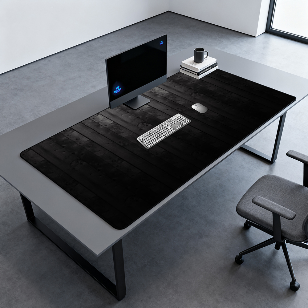 Huge Mouse Pad 2000x1000 Wood  - огляд і ціна Desk Setup Black And Wood
