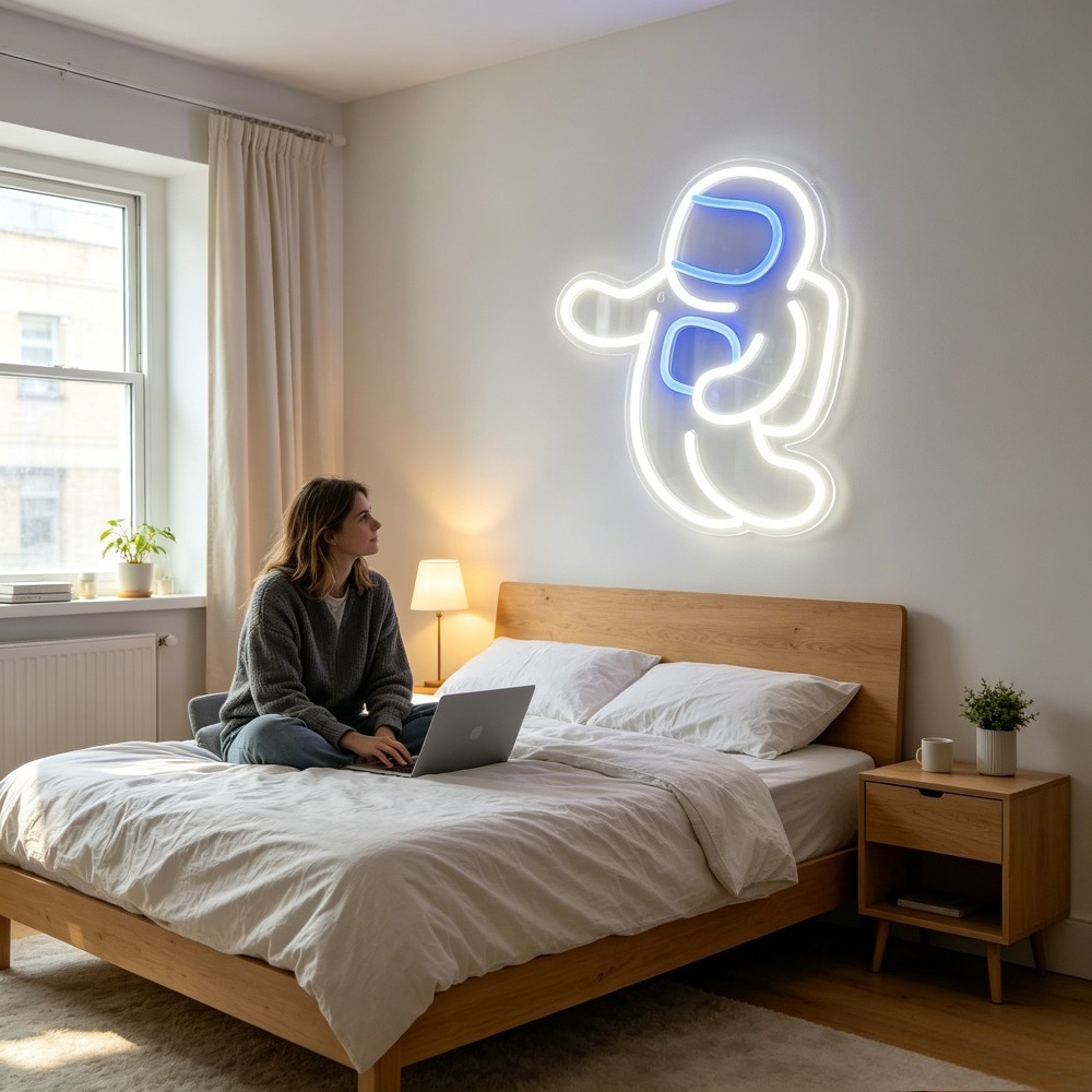 Astronaut Dancing Neon Sign LE - огляд і ціна Desk Setup Kids