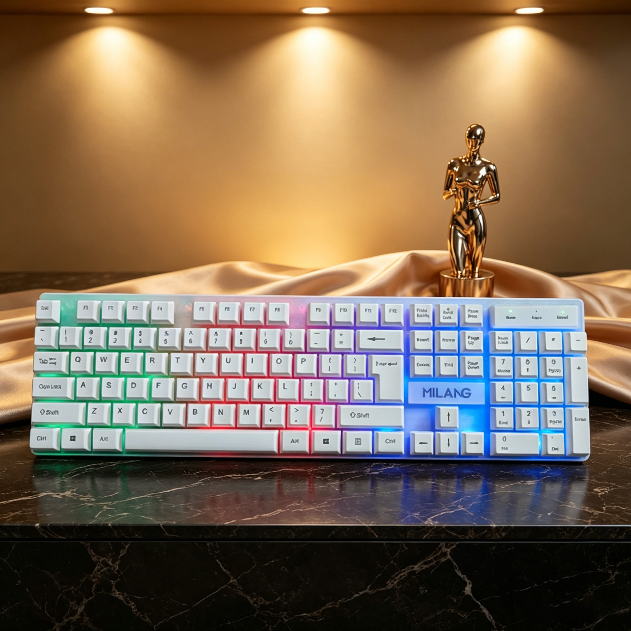 Wired RGB Backlit Keyboard Mou - огляд і ціна Desk Setup For Studying