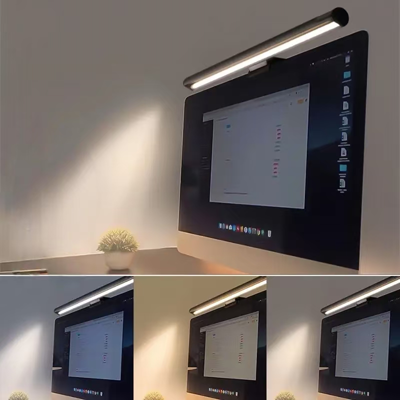 LED Monitor Light Hanging Desk - огляд і ціна Desk Setup No Monitor