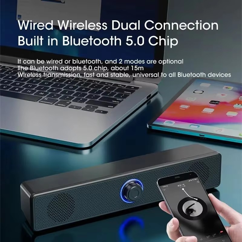 Wired Wireless Bluetooth Speak - огляд і ціна Desk Setup Speakers