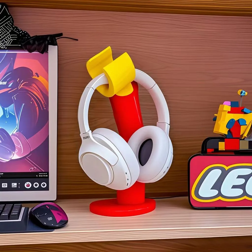 Creative Cute Headset Stand fo - огляд і ціна Desk Setup Kids