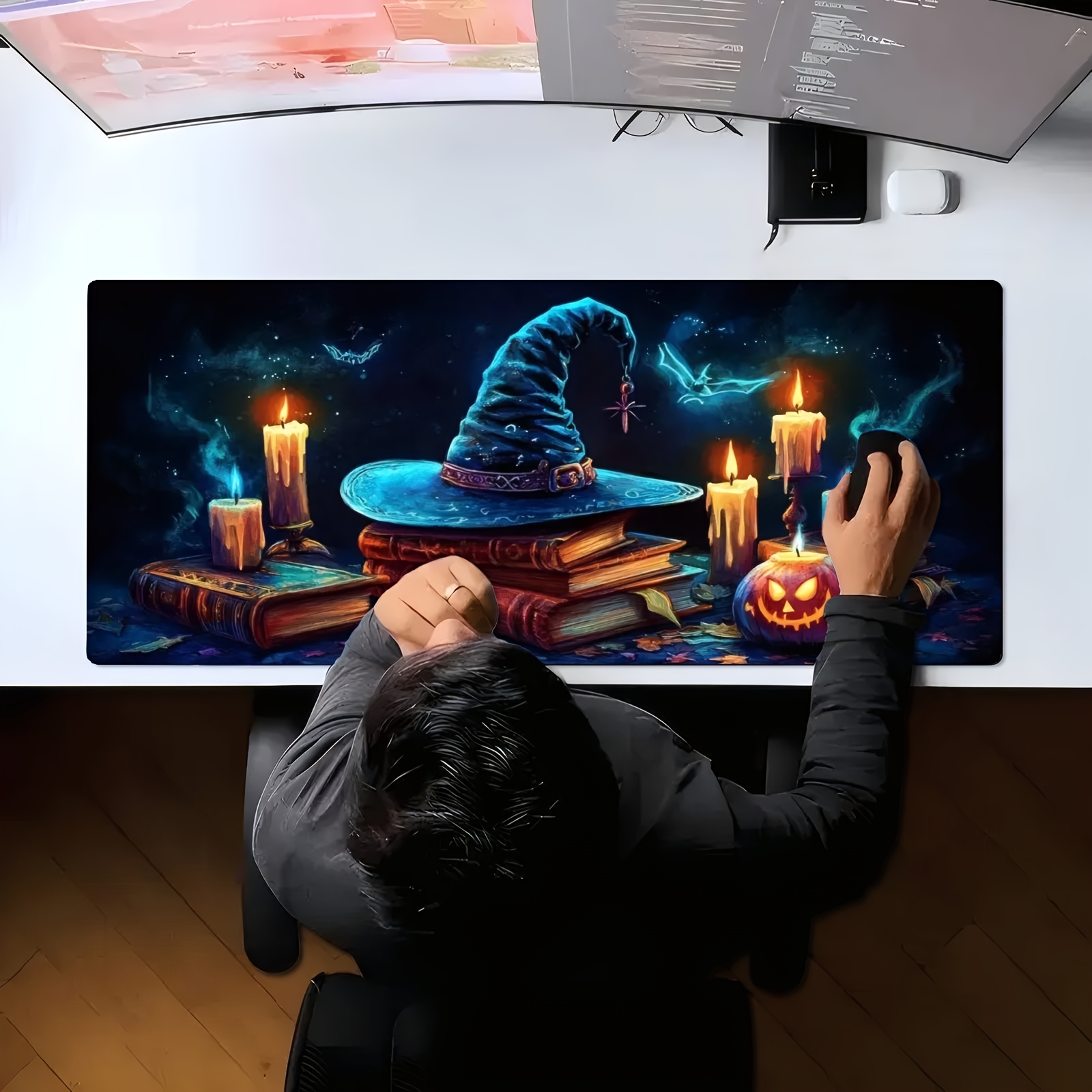 Witch Hat Magic Books Candles  - огляд і ціна Desk Setup For Studying