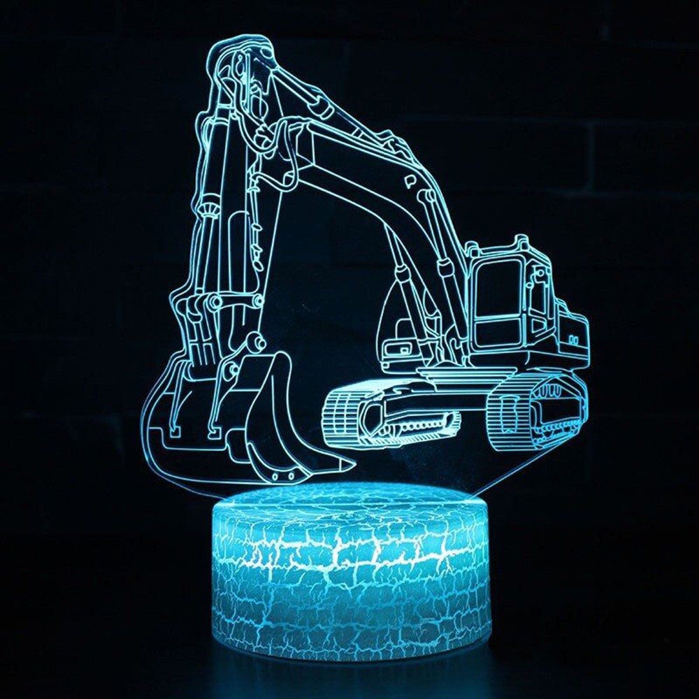Construction Theme Excavator D - огляд і ціна Desk Setup Kids