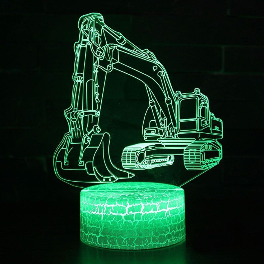 Construction Theme Excavator D - огляд і ціна Desk Setup Kids