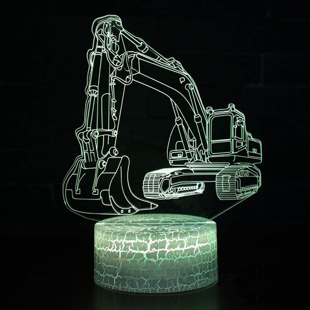 Construction Theme Excavator D - огляд і ціна Desk Setup Kids