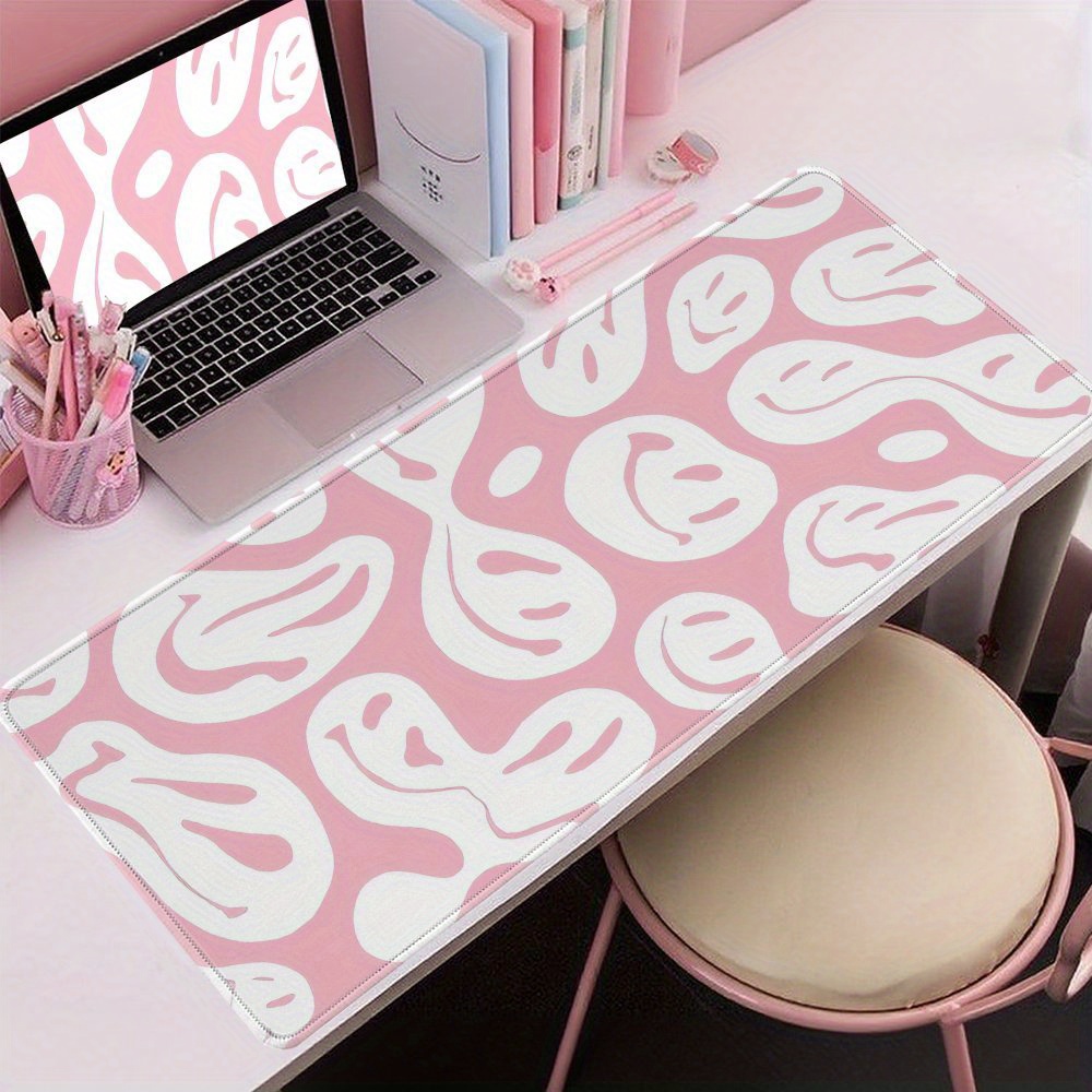 Aesthetic Pink Desk Mat Large  - огляд і ціна Desk Setup For Studying