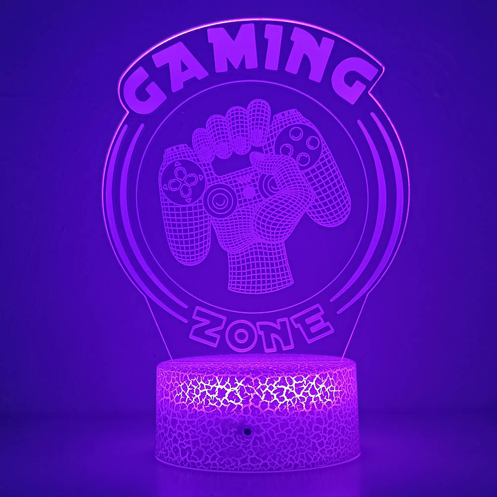 3D Night Light Lamp Gaming Roo - огляд і ціна Desk Setup Kids