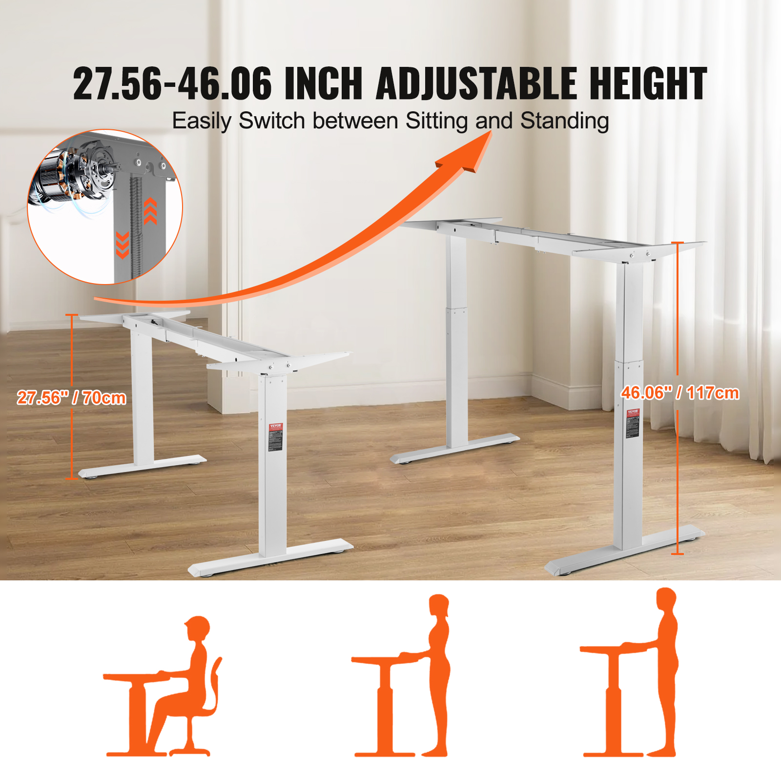 SucceBuy Standing Desk Frame   - огляд і ціна Desk Setup Home Office