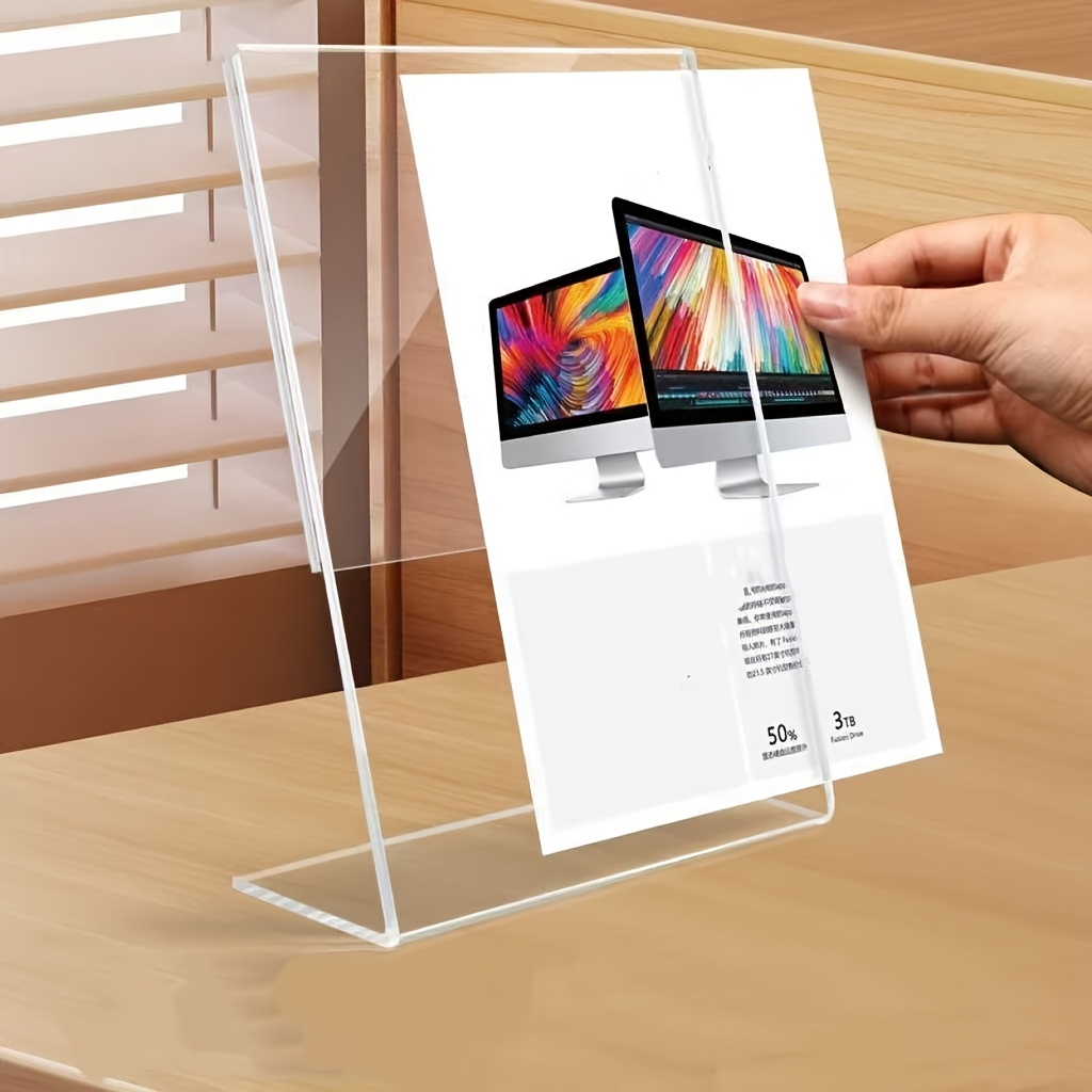 4-Pack Acrylic Sign Holder | T - огляд і ціна Desk Setup Poster