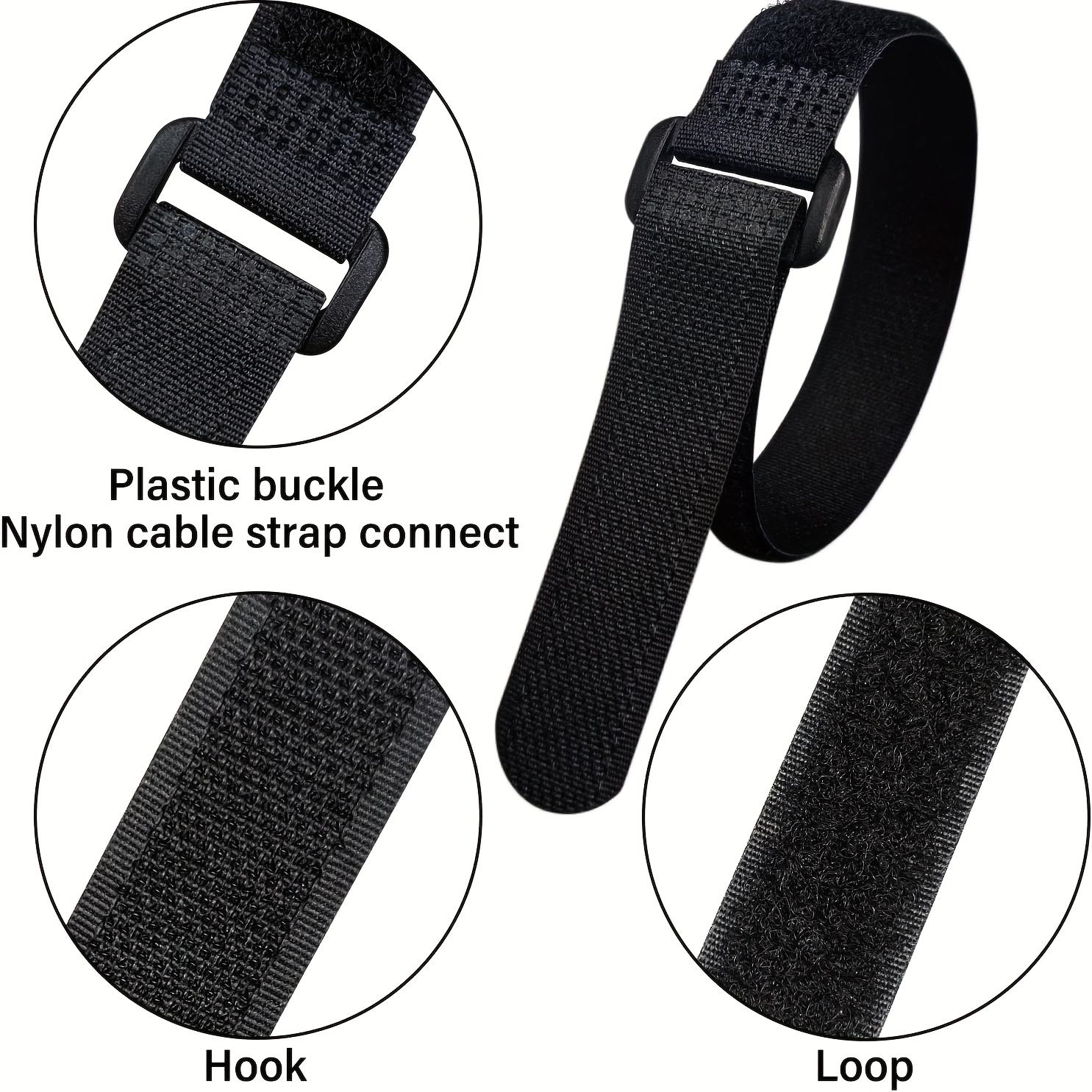 Velcros Straps Reusable Organi - огляд і ціна Desk Setup No Monitor