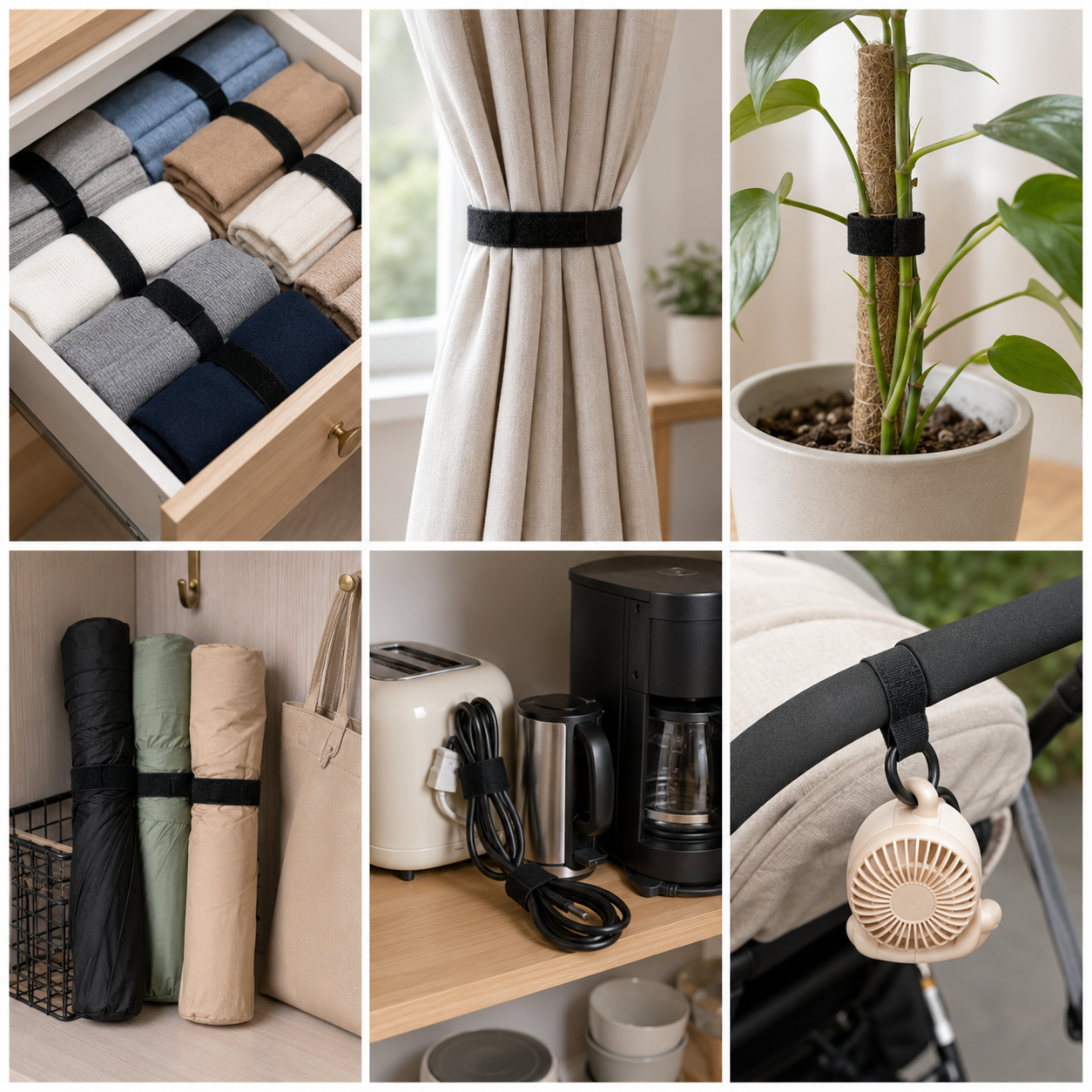 Velcros Straps Reusable Organi - огляд і ціна Desk Setup No Monitor