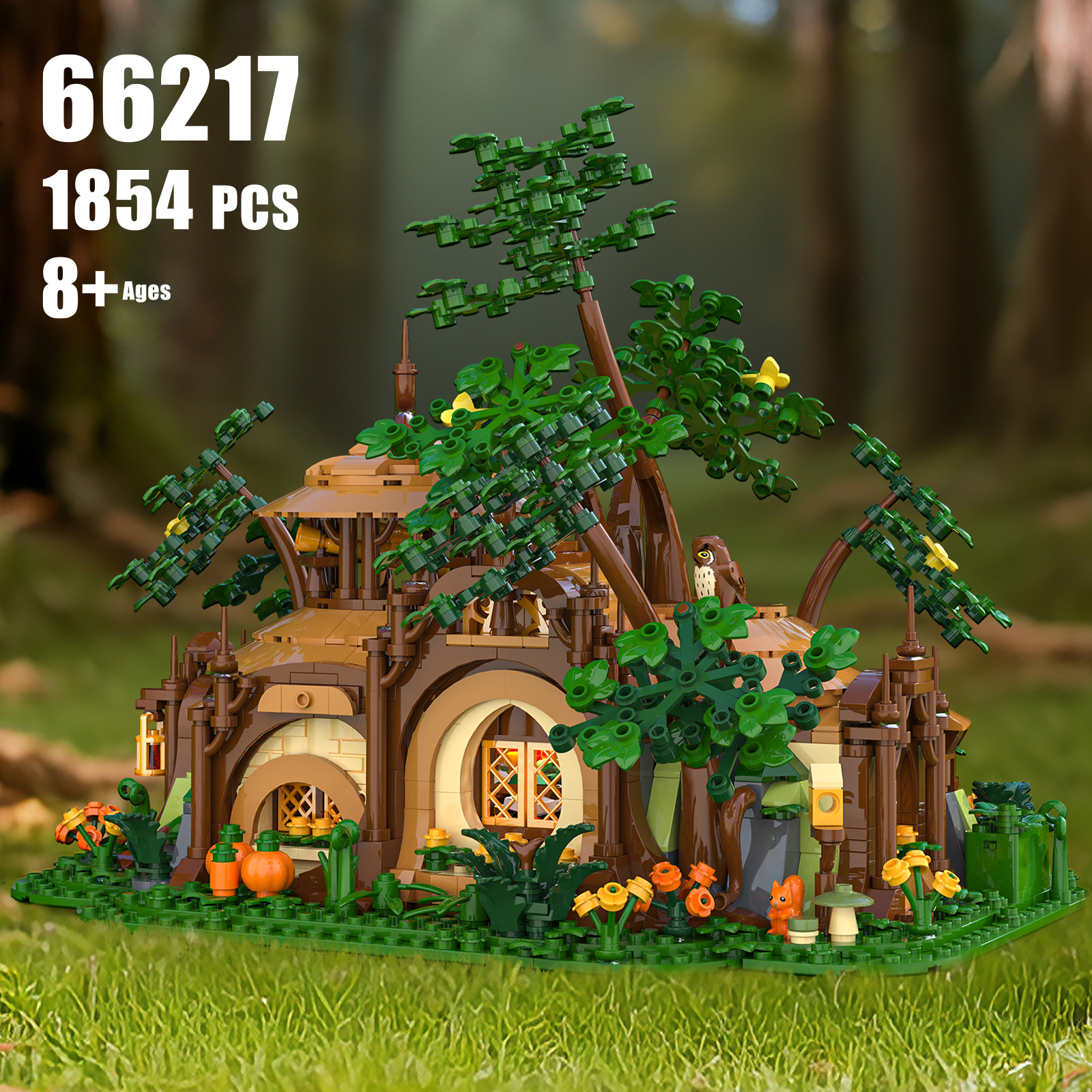 1854pcs Light-up Forest Castle - огляд і ціна Desk Setup Kids