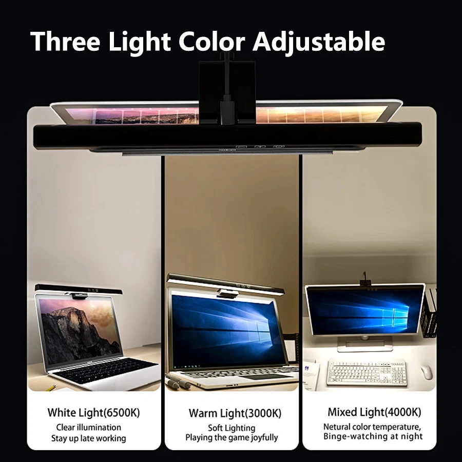 33cm 50cm LED Monitor Light Re - огляд і ціна Desk Setup No Monitor