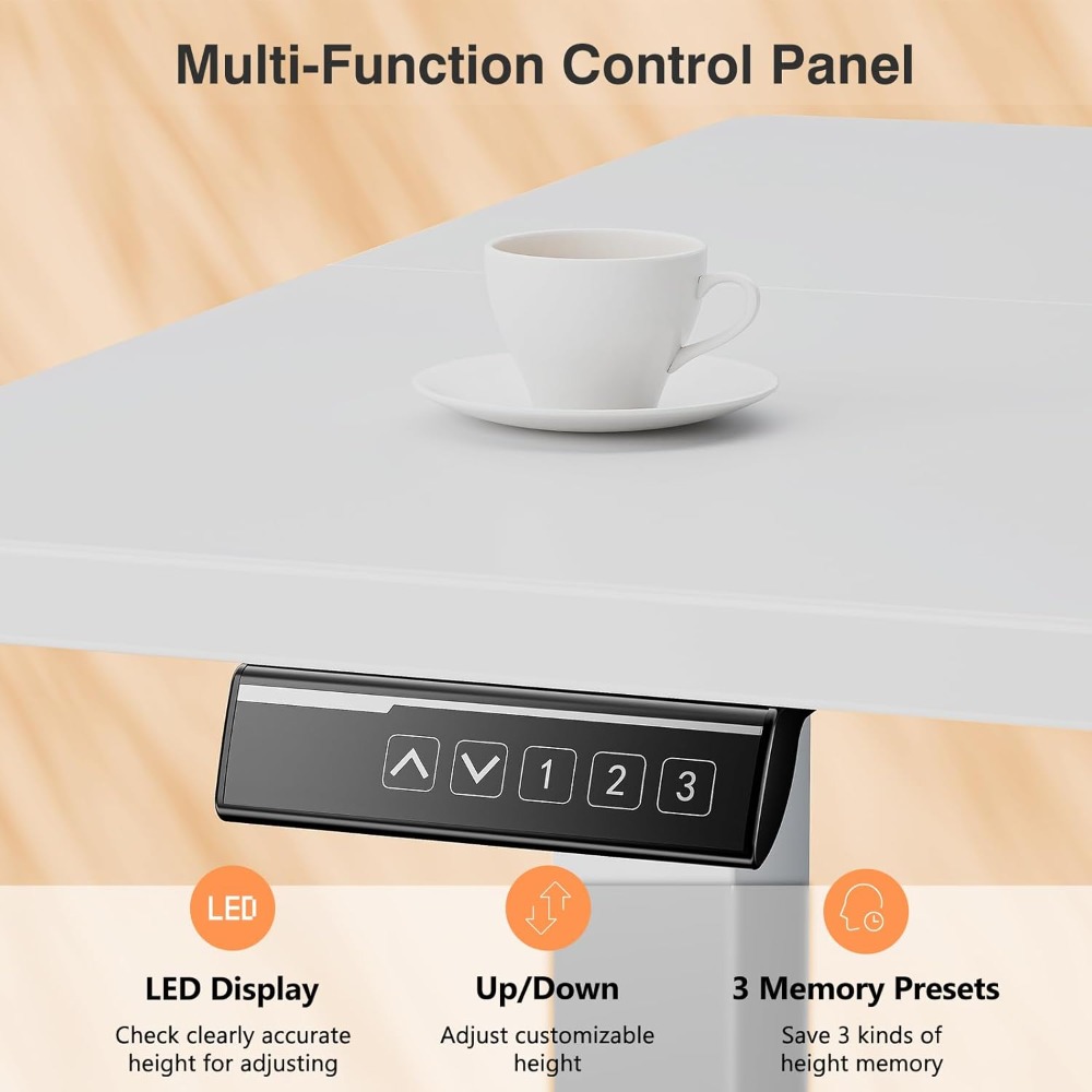 Electric Standing Desk Adjusta - огляд і ціна Desk Setup Home Office