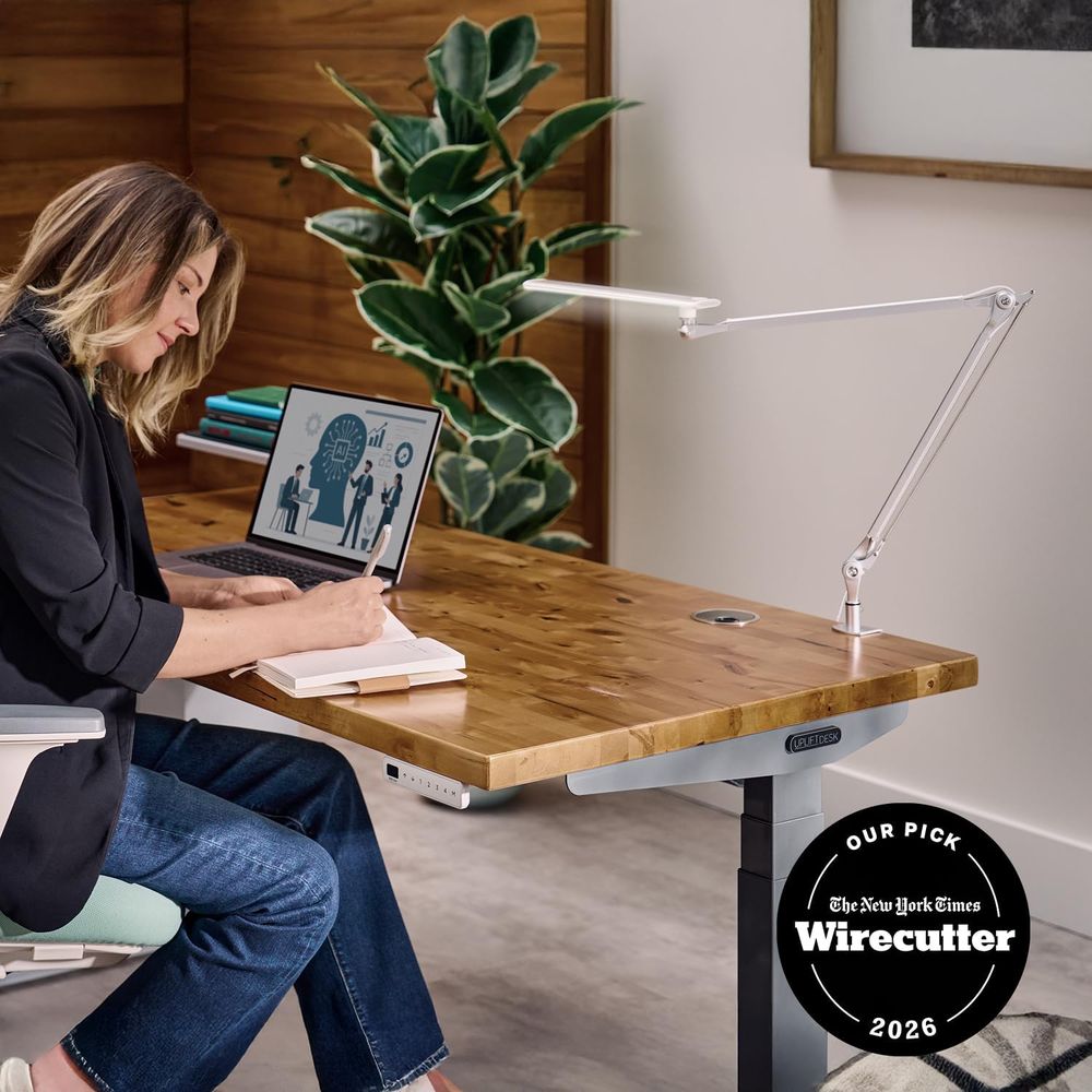 Adjustable 3-Color LED Desk La - огляд і ціна Desk Setup Home Office