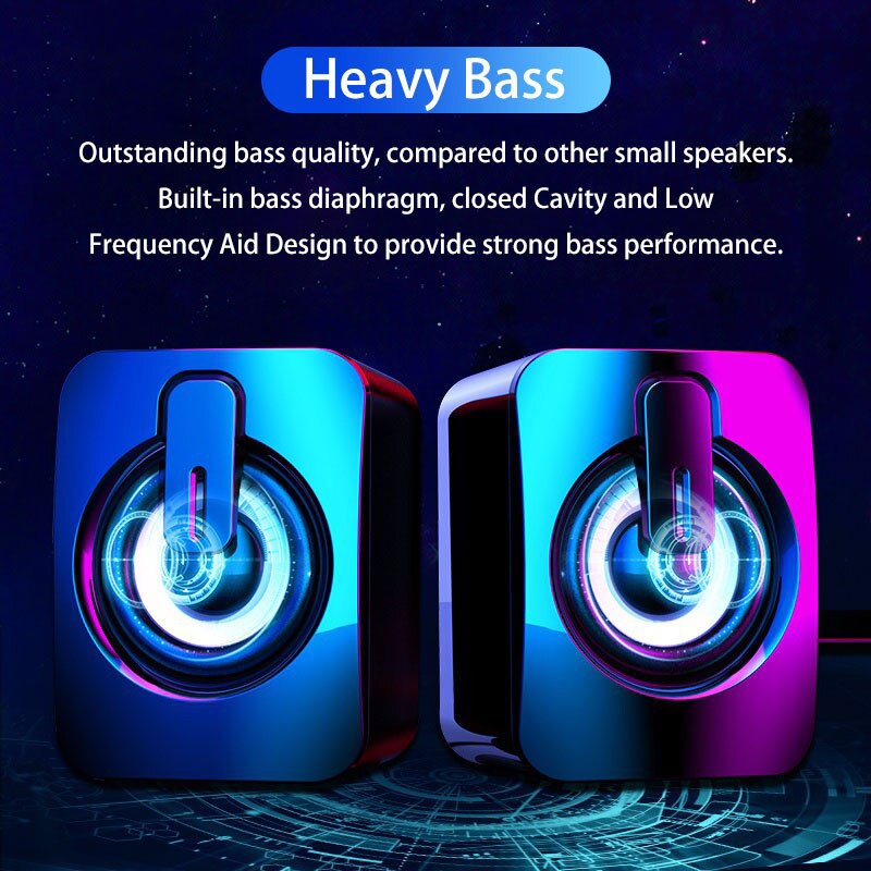 Mini Computer Speakers Volume  - огляд і ціна Desk Setup Speakers